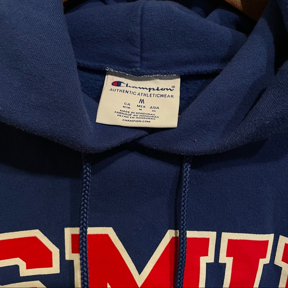 SMU Mustangs Big Logo Drawstring Champion Hoodie
Size:Medium - Picture 4 of 4